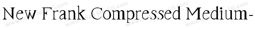 New Frank Compressed Medium字体转换